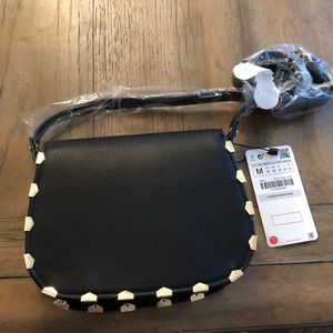 Zara black crossbody bag - brand new never used!!